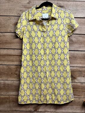 kate spade Yellow and Pink Geometric Print Dress